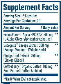 NativePath Brain Health supplement facts